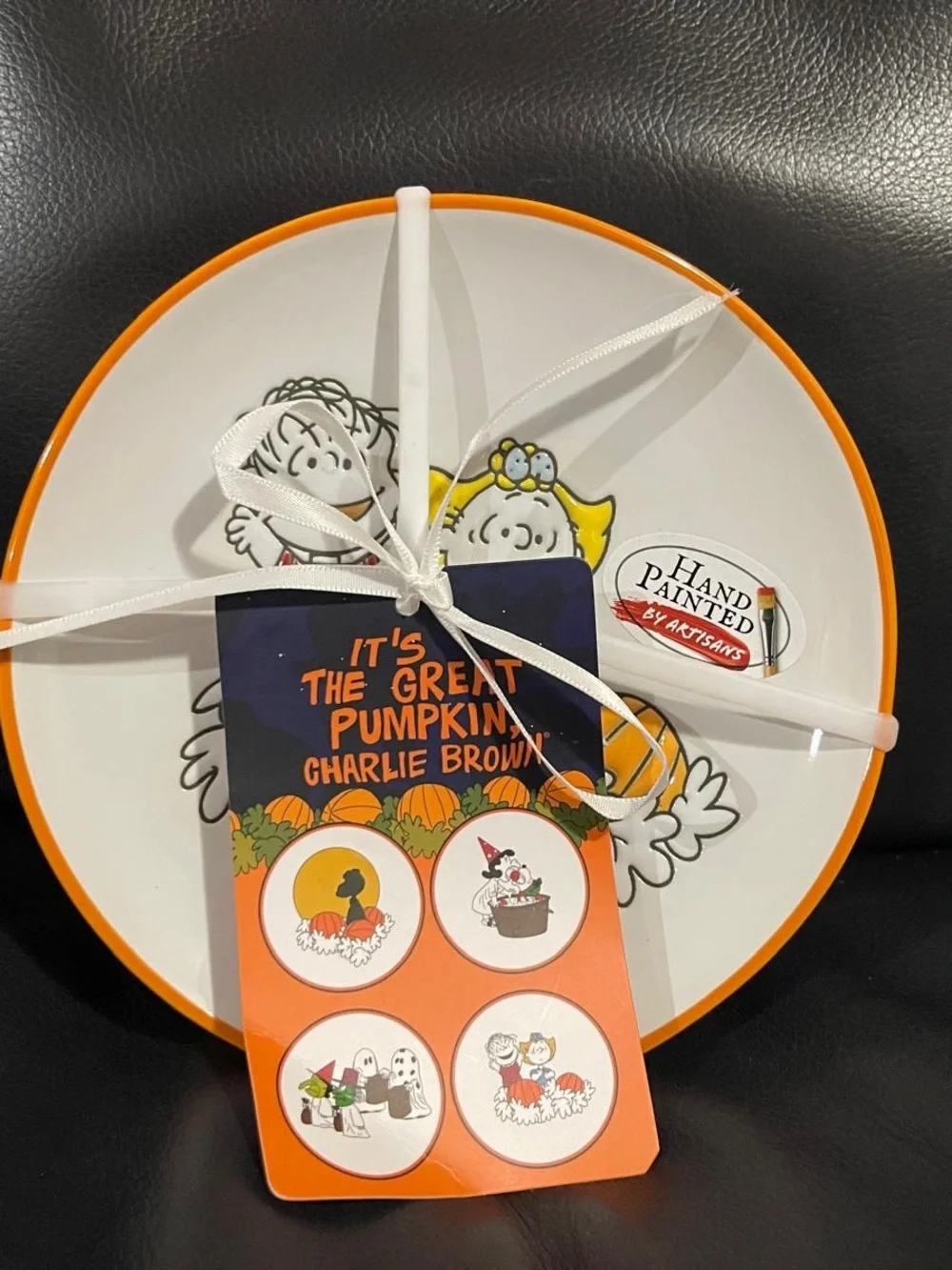 Halloween Peanuts Snoopy Appetizer Plates, set of 4 - Snoopy The Great Pumpkin